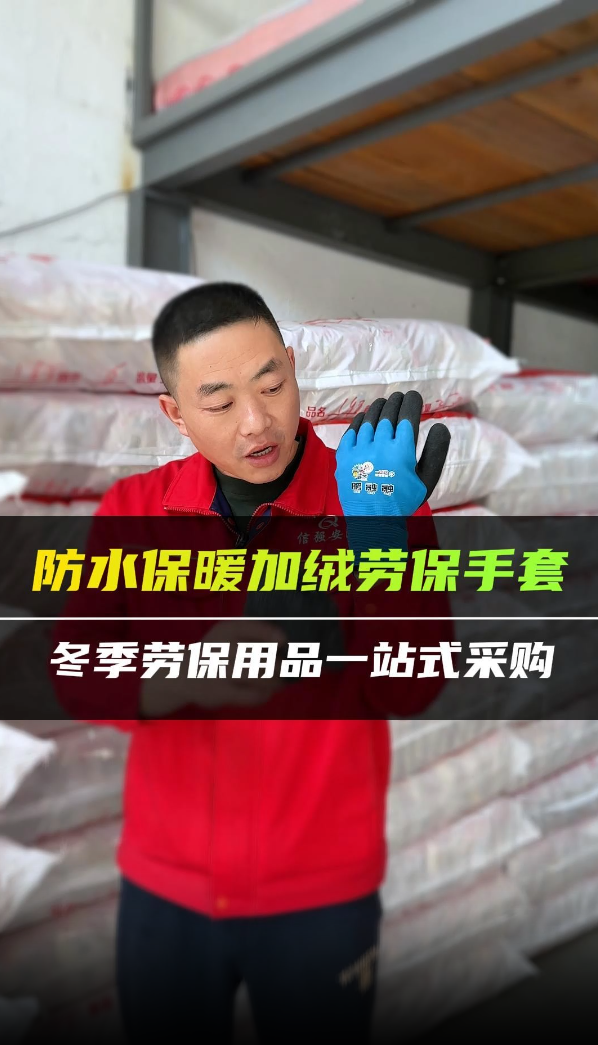 防水保暖加绒劳保手套